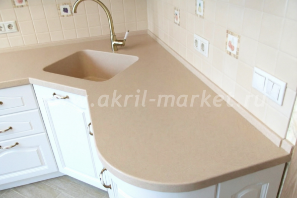 Столешница с интегрированной мойкой Hanex (Dijon Beige) Столешница с интегрированной мойкой Hanex (Dijon Beige)